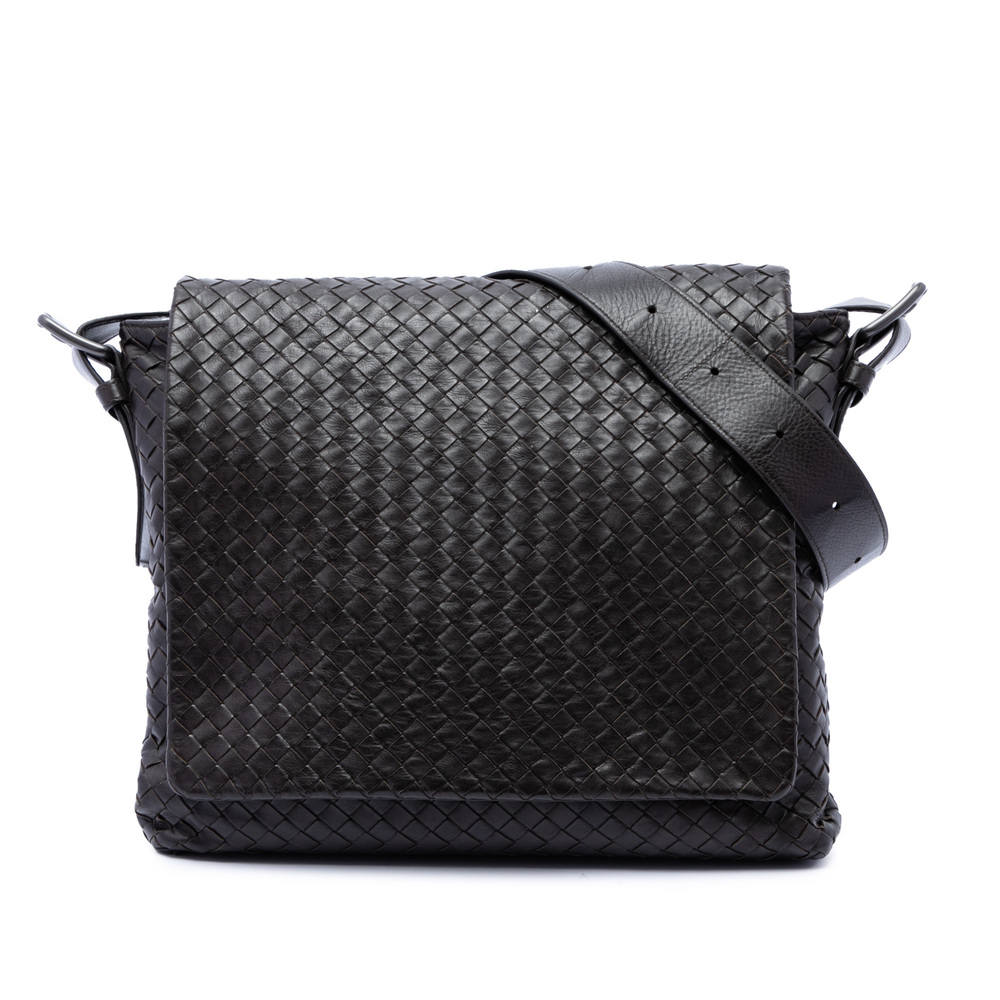 Pre-Loved Bottega Veneta Nappa Intrecciato Messenger Bag